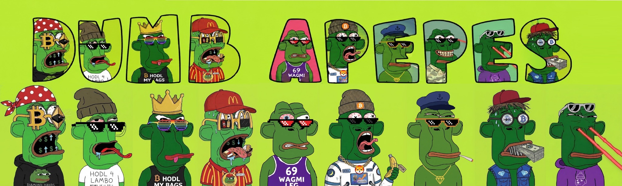 Dumb Apepes collection artwork